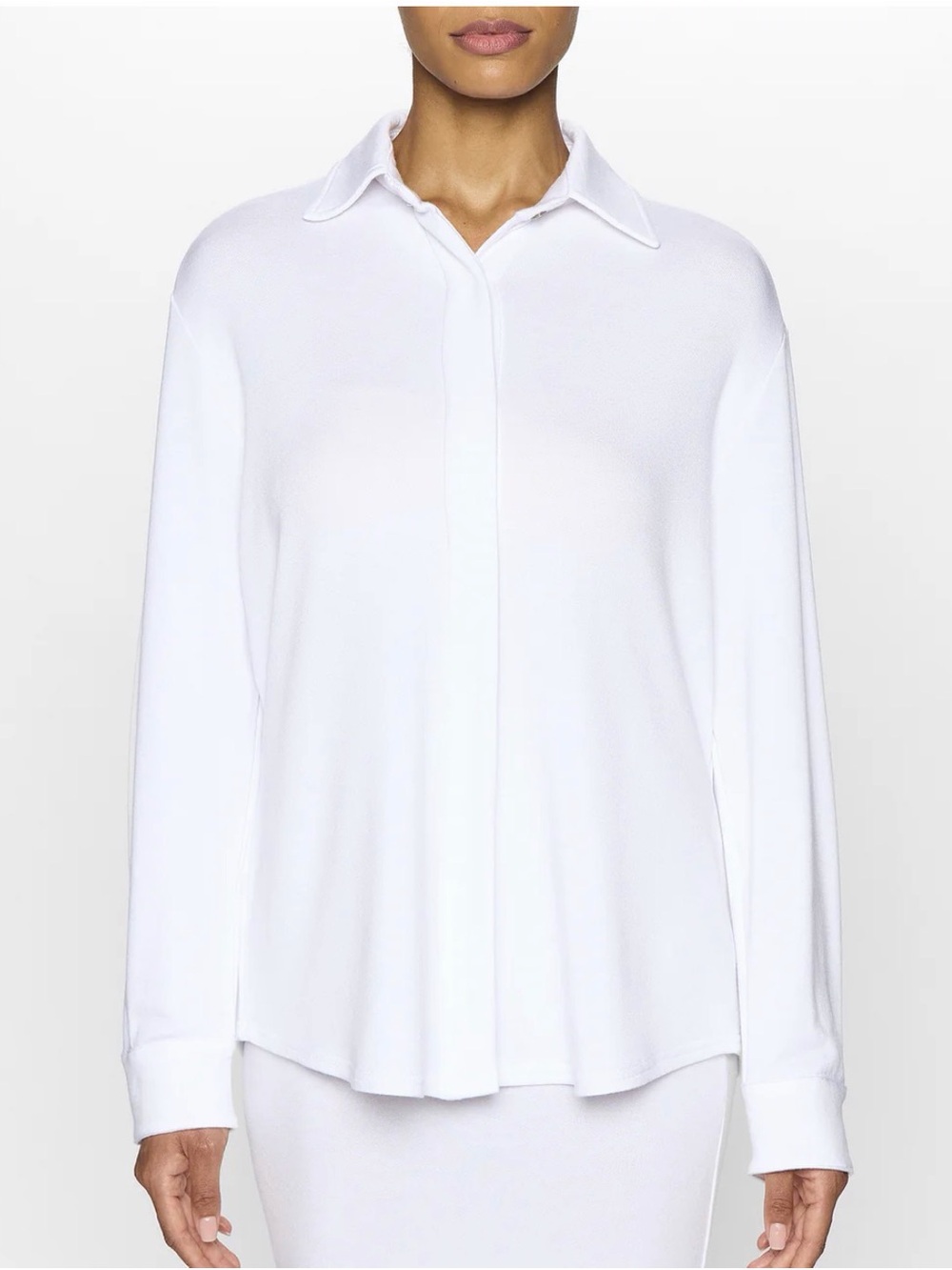 Bleusalt Women White Button Down